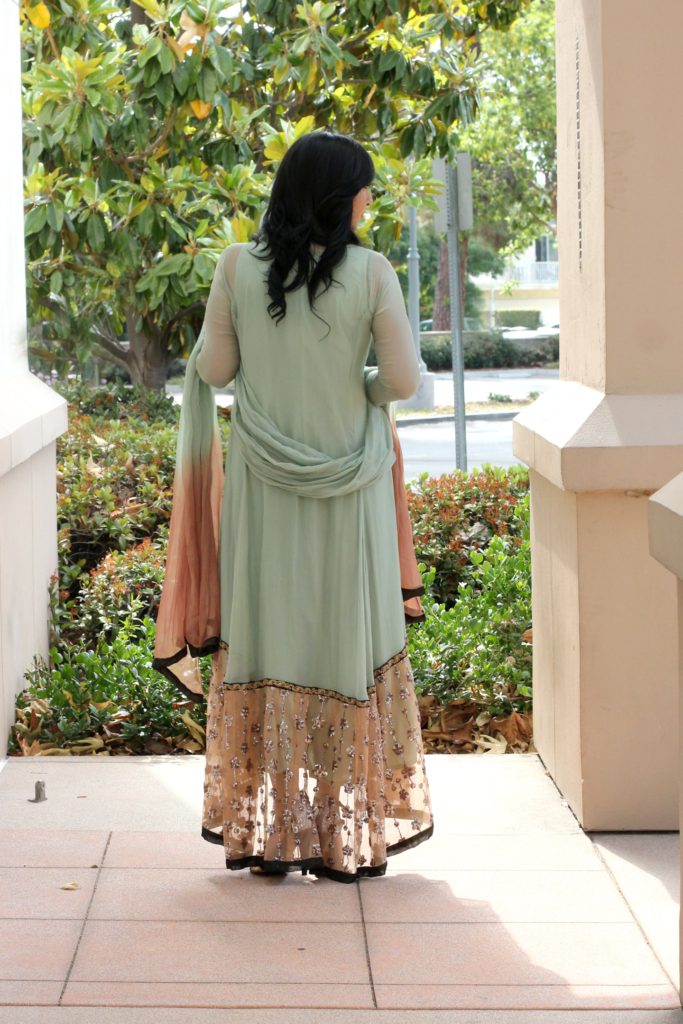 mint umsha dress chiffon