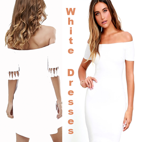 white mini dress