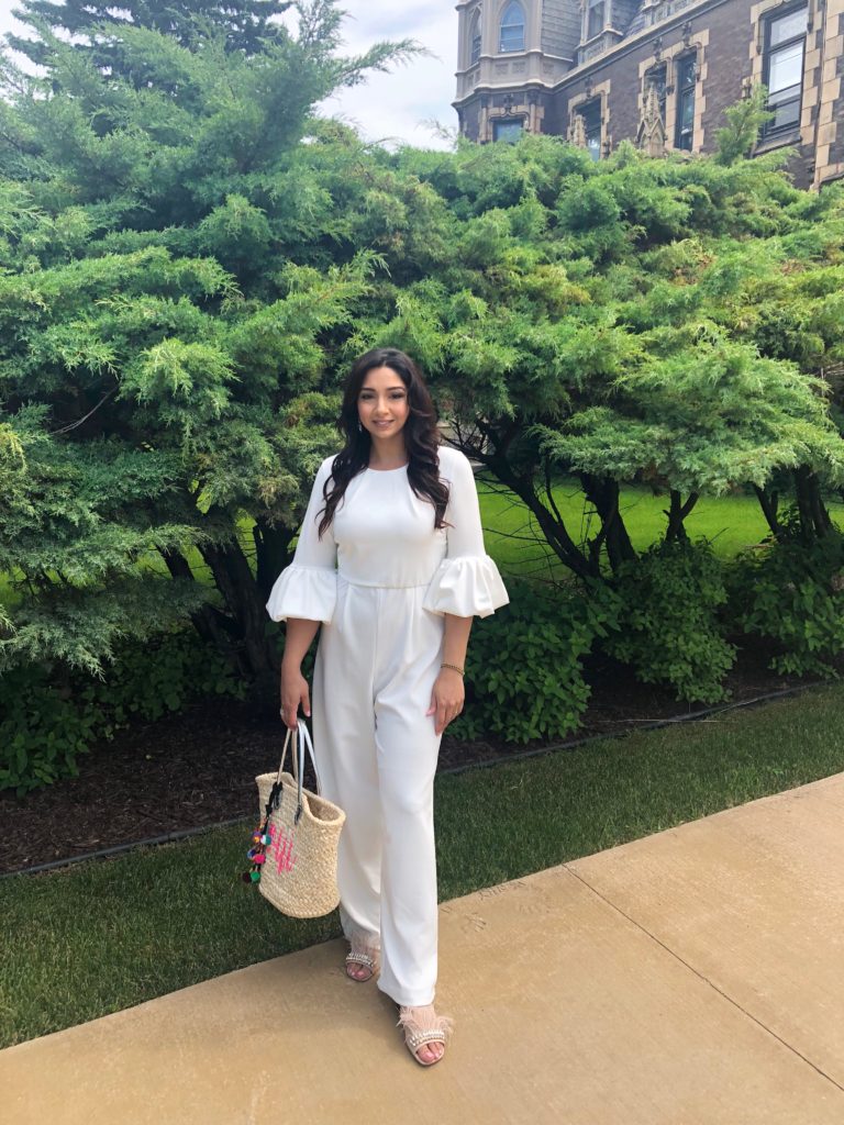 browngirlstyles century21 whitejumpsuit