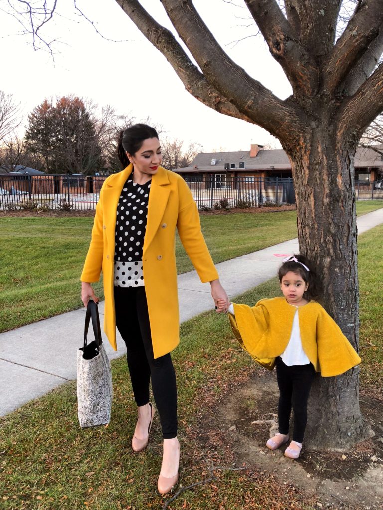 Matching outfits winter coats yellow milwaukee