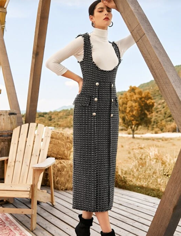 tweed dress from shein