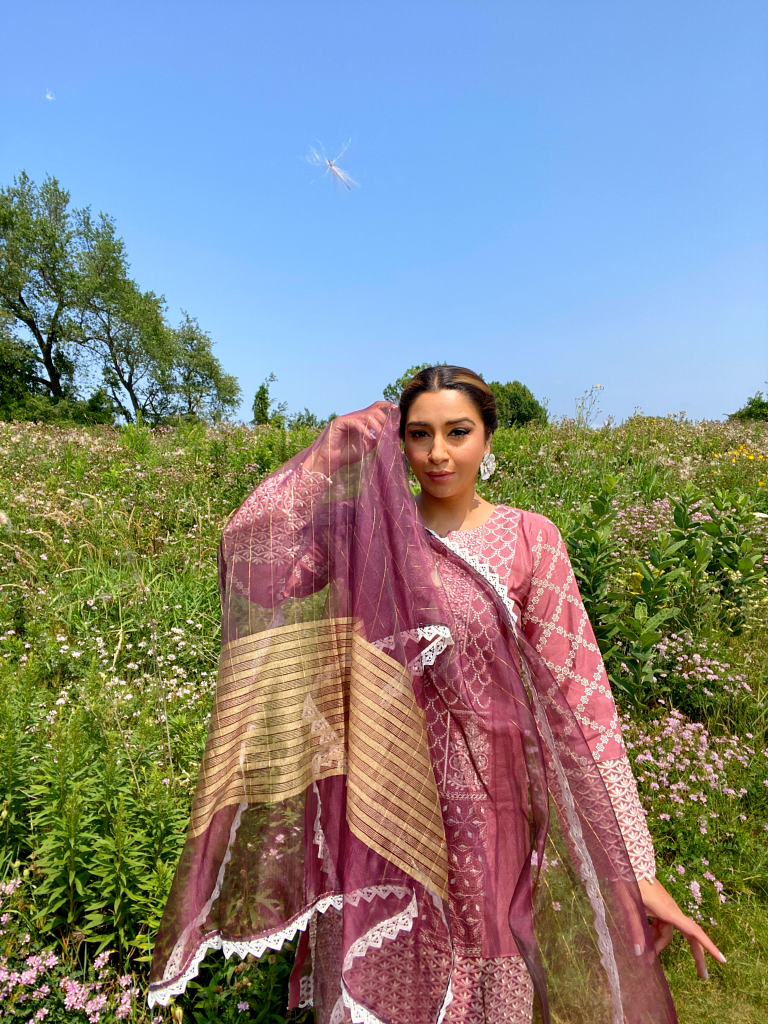 browngirlstyles southasian blogger wearing desi outfit